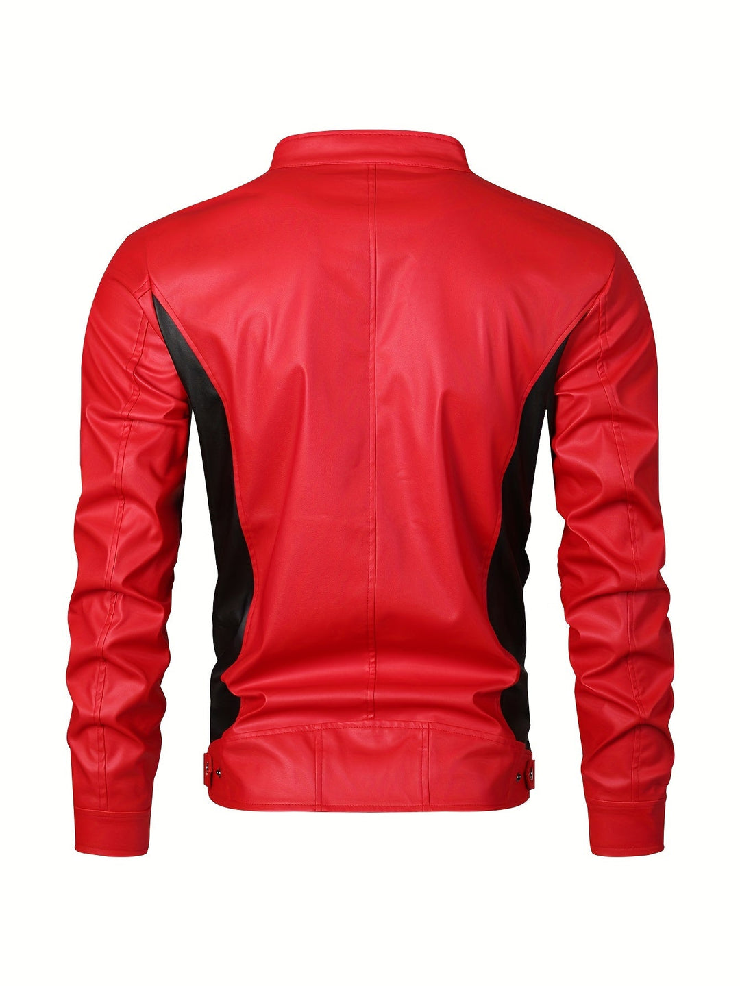 Levoire | Veste En Cuir Pu Stylée Pour Hommes Avec Blocs De Couleur