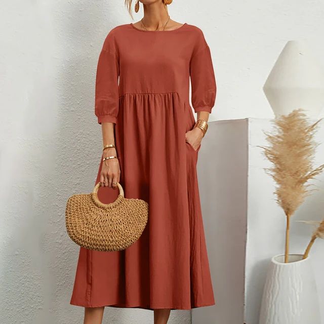 Levoire | Robe Élégante Et Stylée Orange