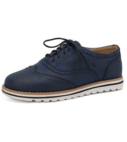 Levoire | Chaussures En Cuir Relaxantes Bleu marine