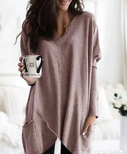 Levoire | Sweatshirt À Manches Longues Pour Femmes Avec Style Moderne Et Allongé
