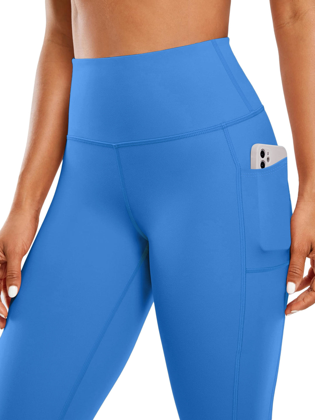 Levoire | Leggings De Yoga Extensibles Taille Haute Avec Poche Bleu vivant