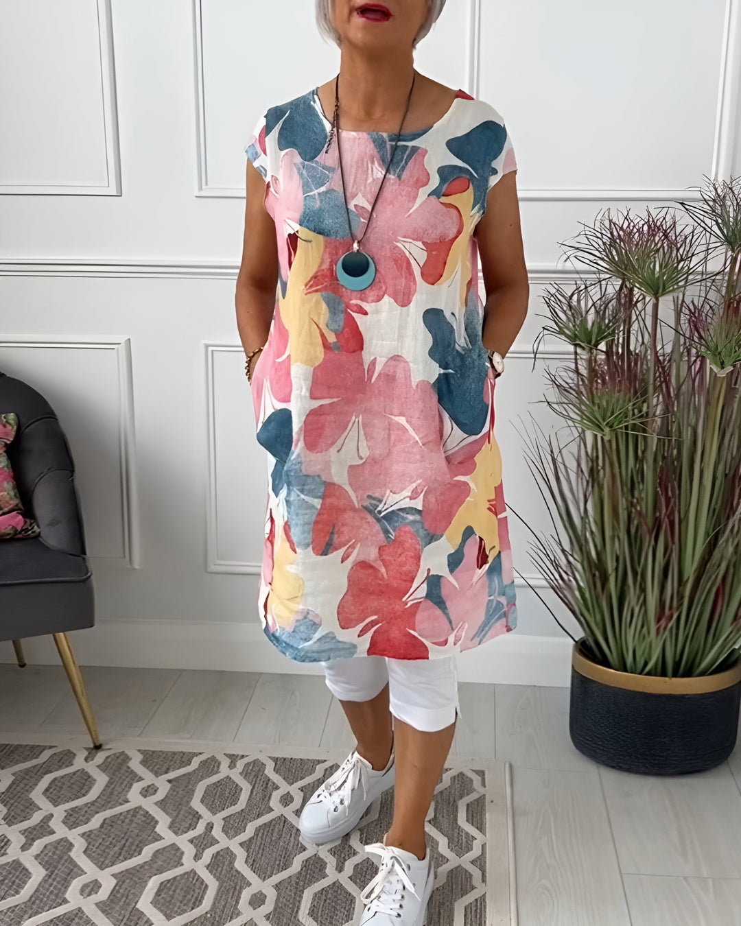 Levoire | Robe chemise avec imprimé papillon Multicolore