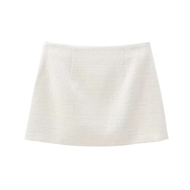 Levoire | Ensemble Élégant De Blazer Et Mini-Jupe En Blanc