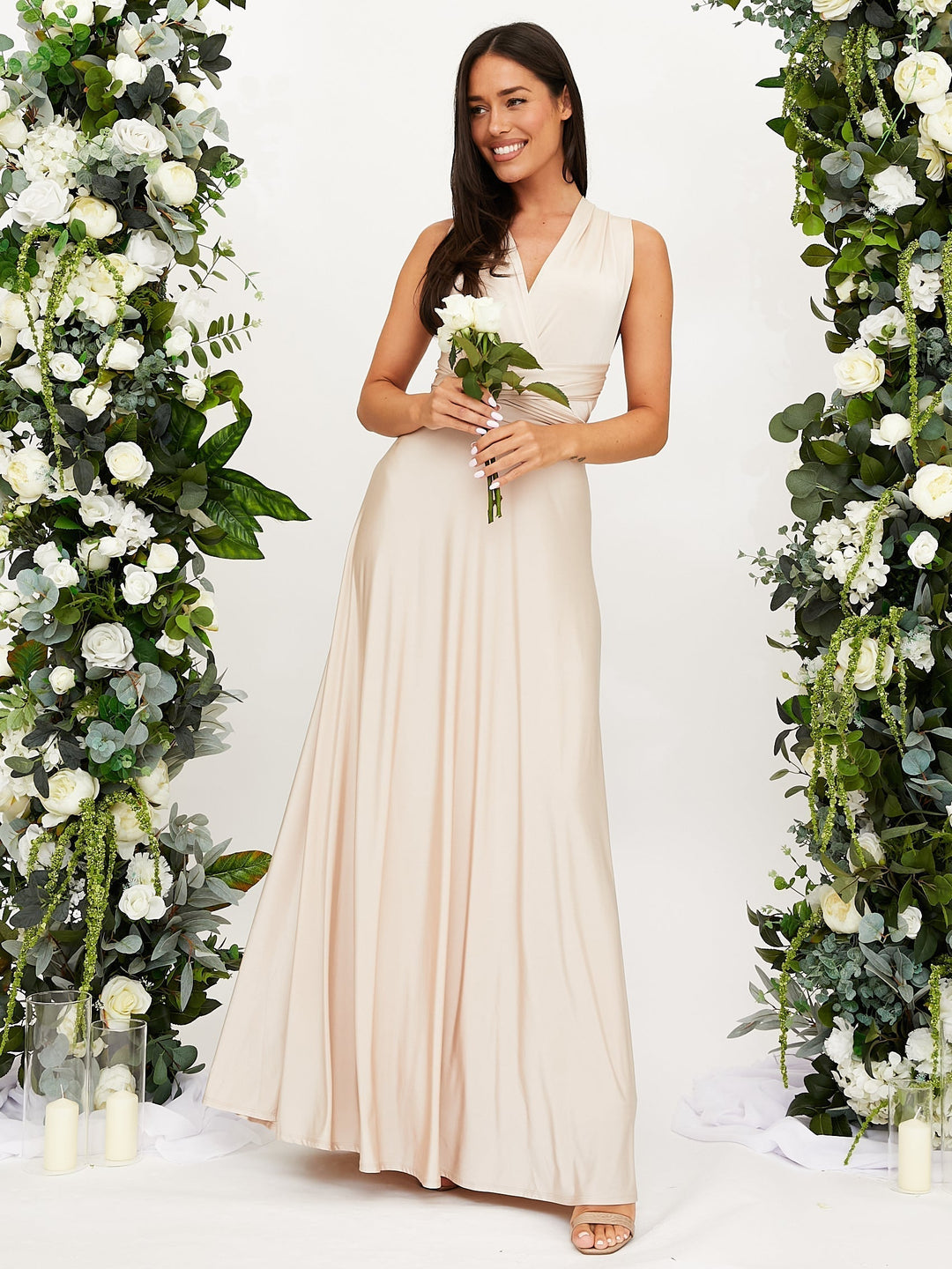 Levoire | Robe multistyle élégante Champagne