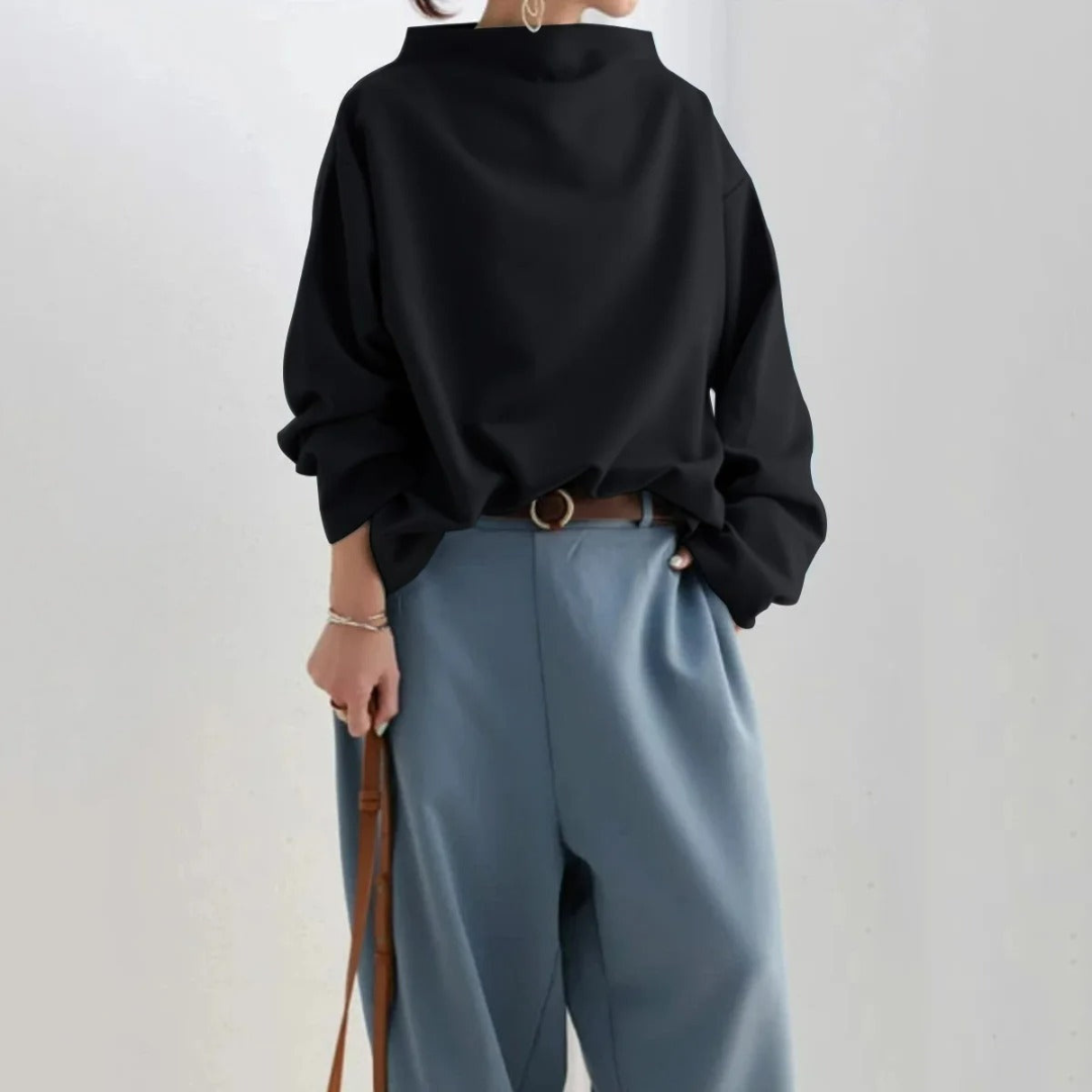 Levoire | Pull à manches longues pour femmes élégant noir