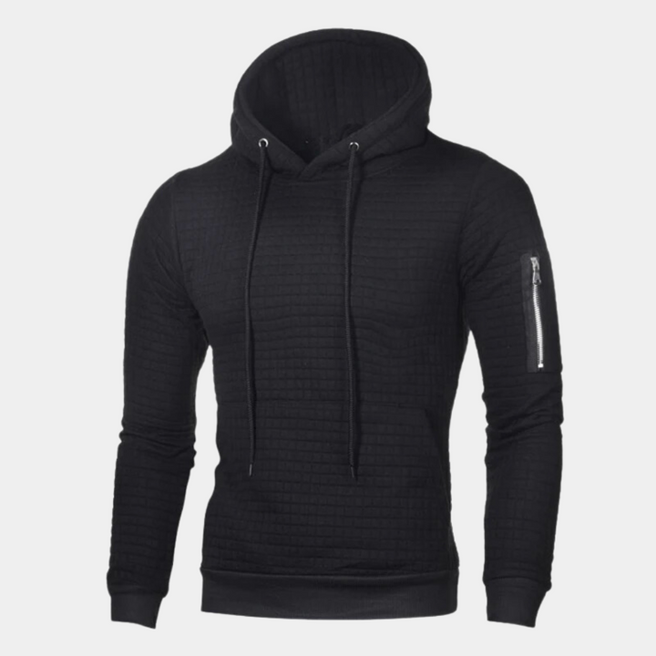 Levoire | Chandail Chauffant Hommes Capuche Noir