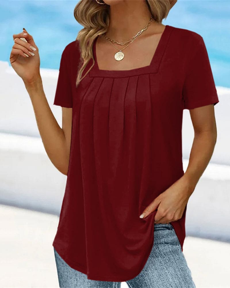 Levoire | T-Shirt Élégant Bordeaux