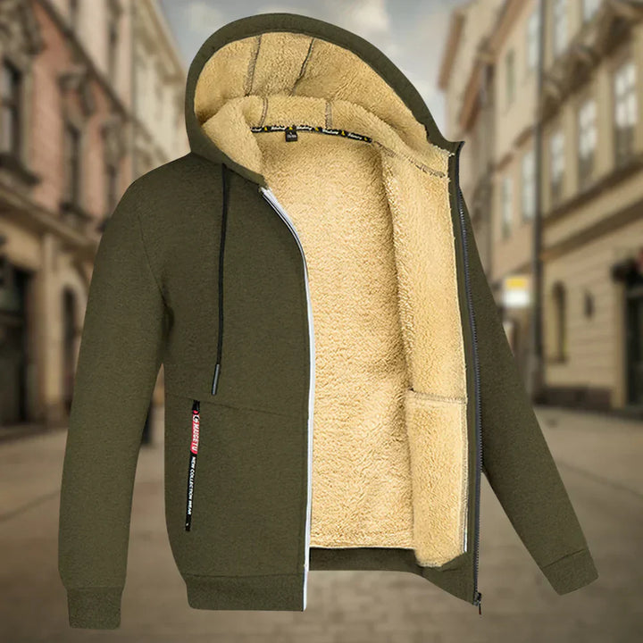 Levoire | Hoodie Fleece Homme Vert