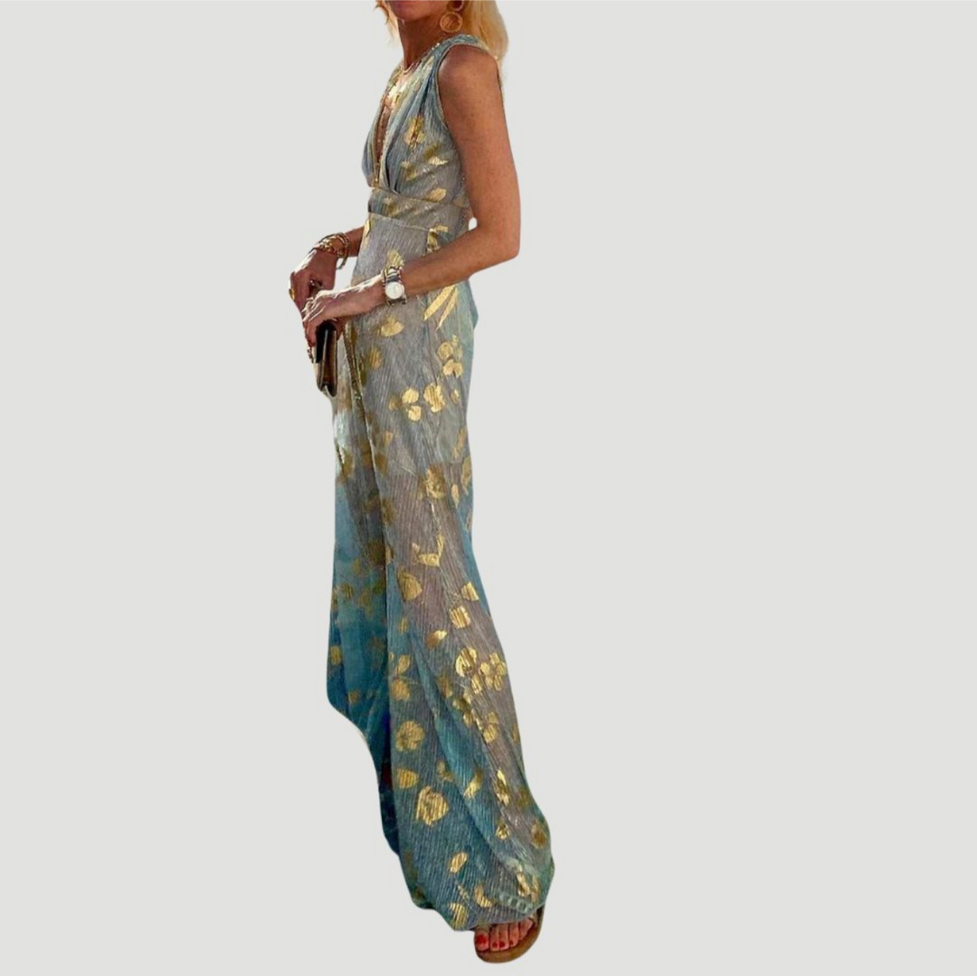 Levoire | Robe d'été à décolleté en V pour femmes longue