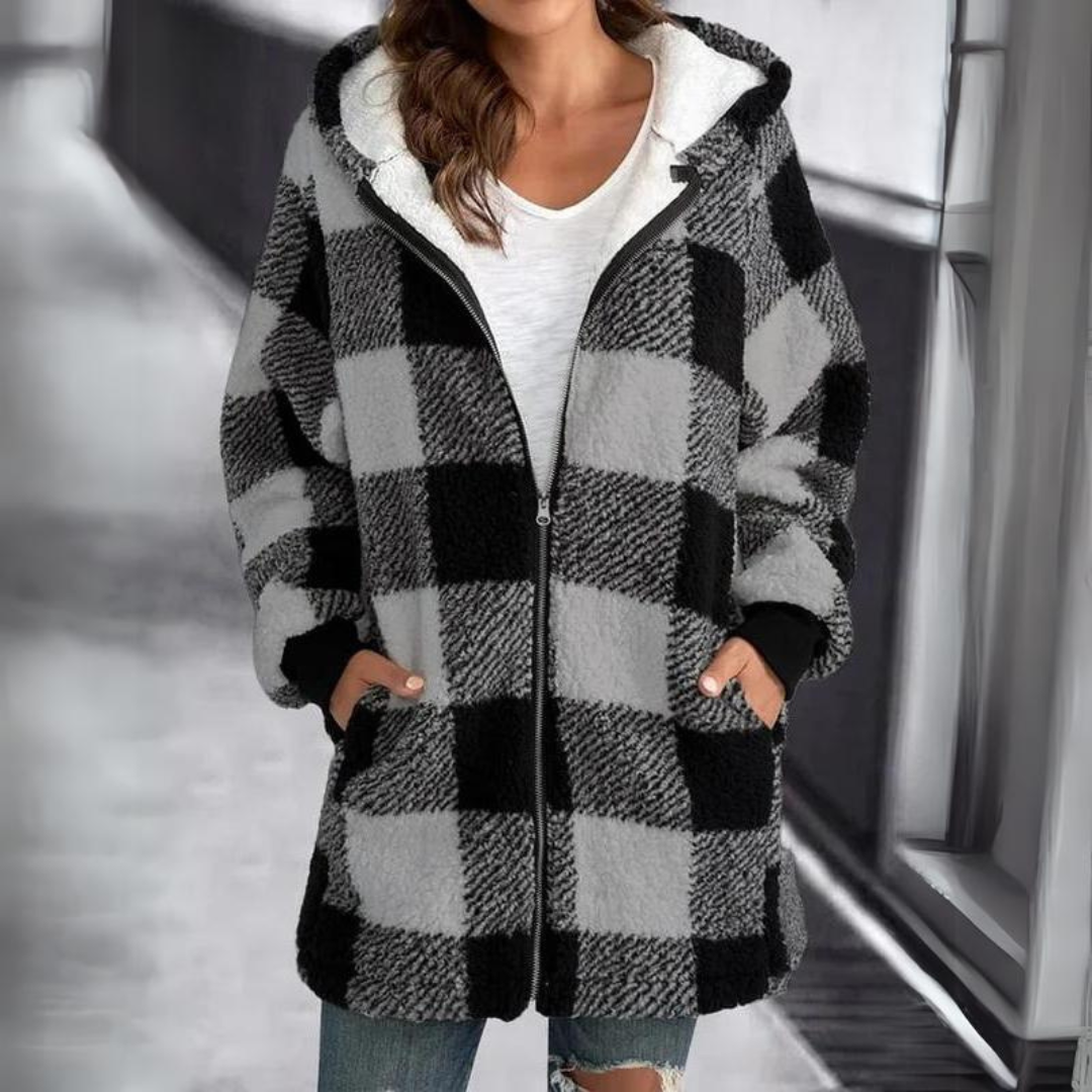 Levoire | Veste D'hiver Surdimensionnée Pour Femmes | Capuche Gris