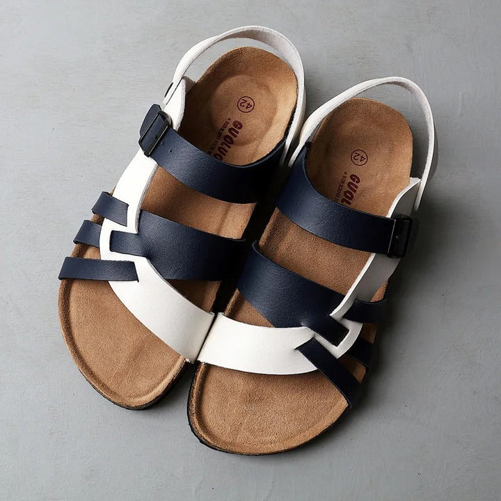 Levoire | Sandales en cuir classiques Bleu