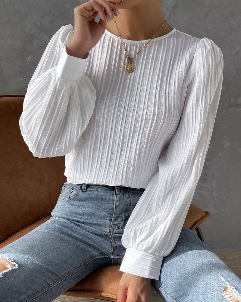 Levoire | Élégante Chemise Pour Femmes Avec Des Manches Ballon