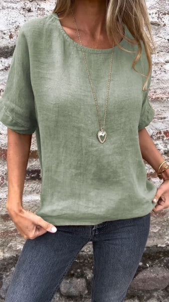 Levoire | Chemise à col rond Vert