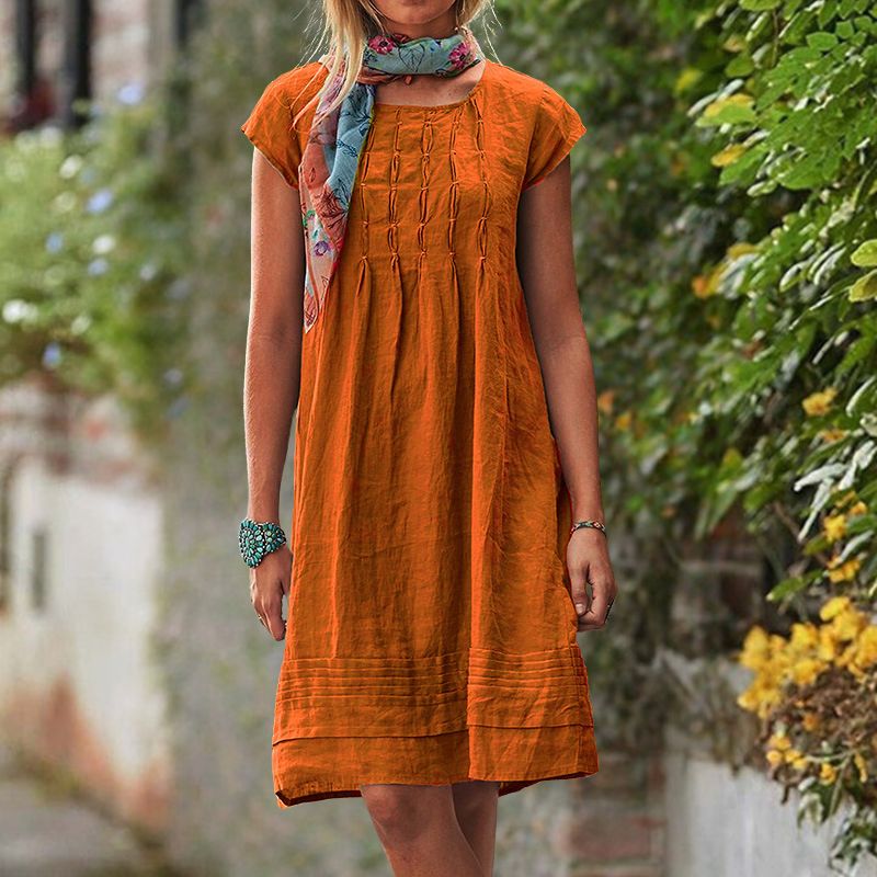 Levoire | Robe d'été manches légères Orange