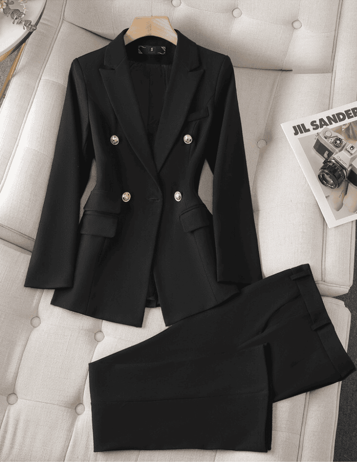 Levoire | Pantalon Et Blazer Pour Femmes Noir