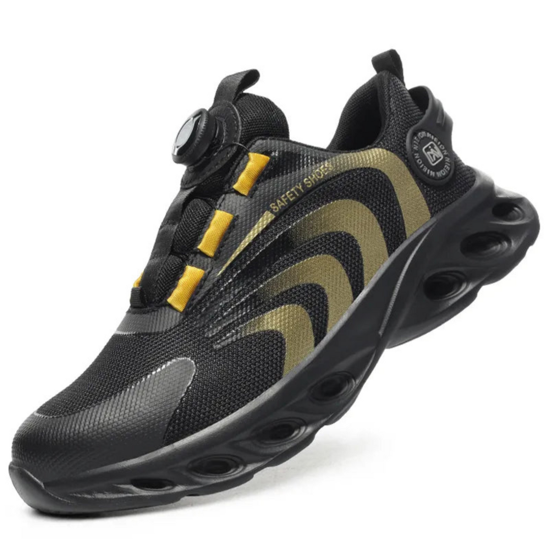 Levoire | Chaussures De Sécurité Pour Hommes Noires Jaune