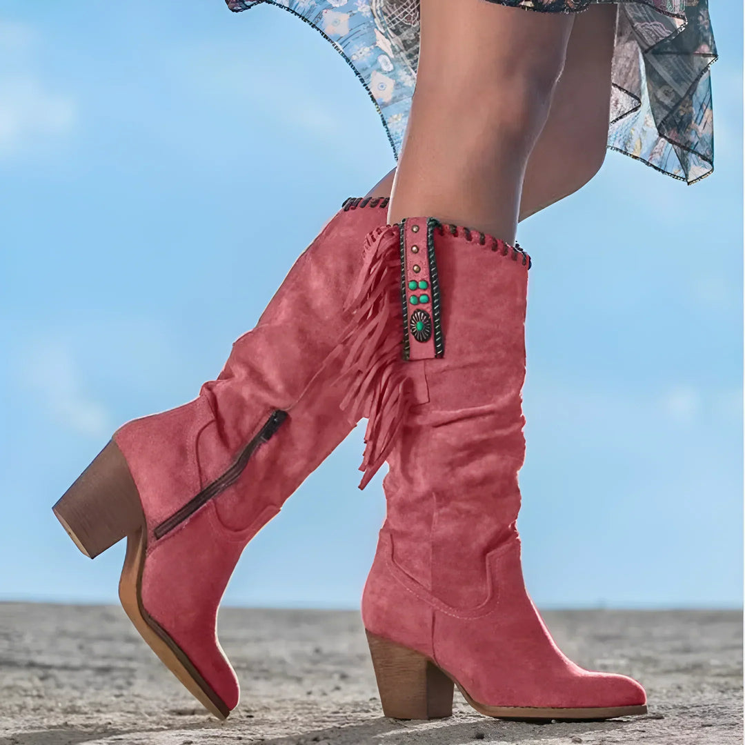 Levoire | Bottes De Cowboy En Cuir Pour Femmes Rot