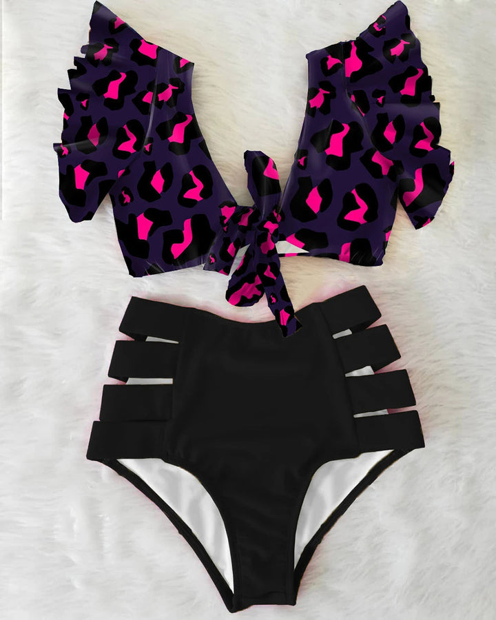 Levoire | Bikini Eline Tropical - Coloré Et Sexy Noir
