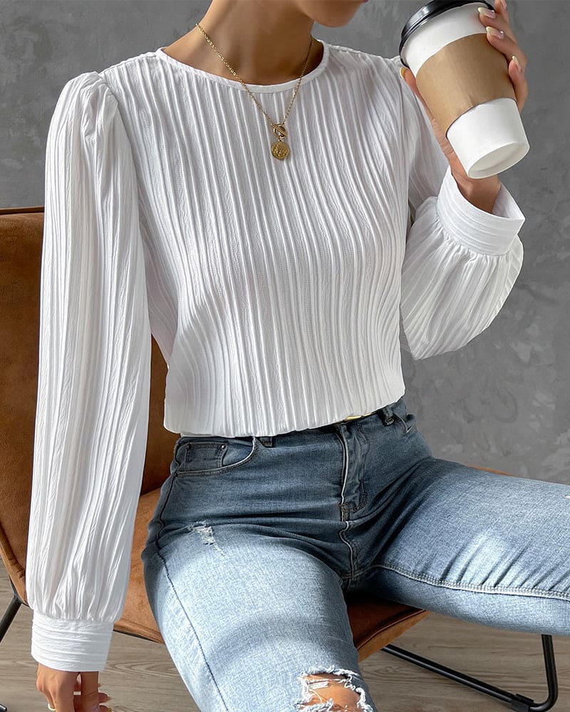 Levoire | Élégante Chemise Pour Femmes Avec Des Manches Ballon