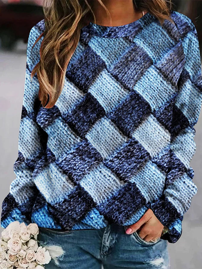 Levoire | Sweatshirt À Imprimé Coloré Bleu