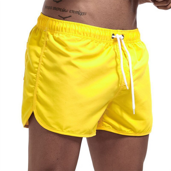 Levoire | Shorts de bain pour hommes Couleurs vives et confortables pour hommes Jaune