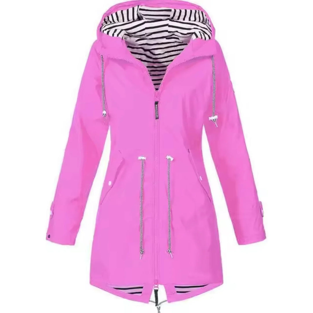 Levoire | Sweat à Capuche Long à Manches Longues avec Zip Rosa