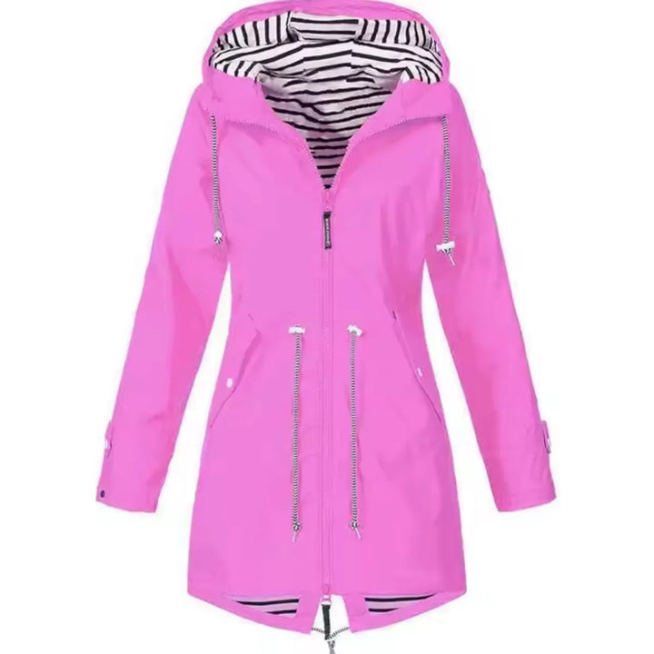 Levoire | Sweat à Capuche Long à Manches Longues avec Zip Rosa