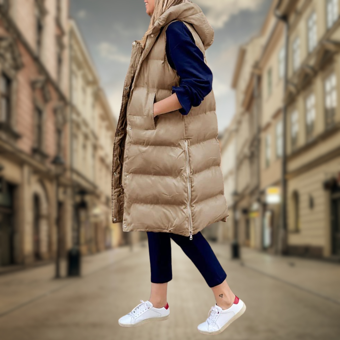 Levoire | Gilet long à la mode Cachi