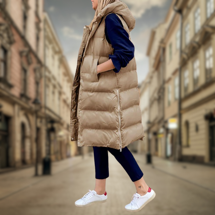 Levoire | Gilet long à la mode Cachi