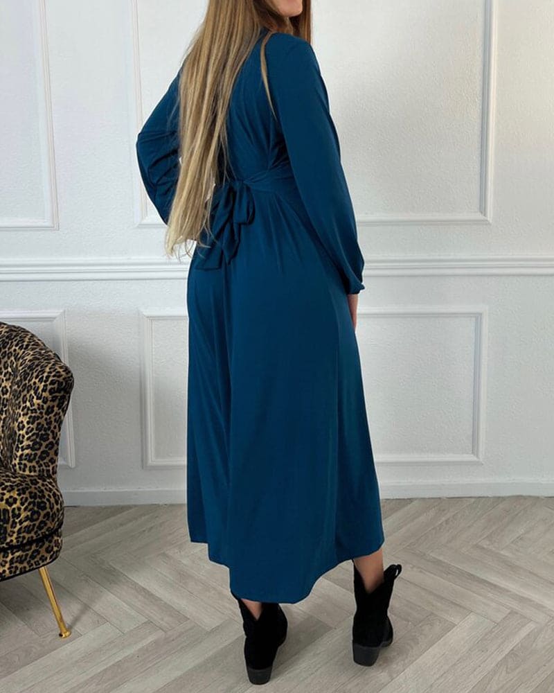 Levoire | Robe Unie À Manches Longues