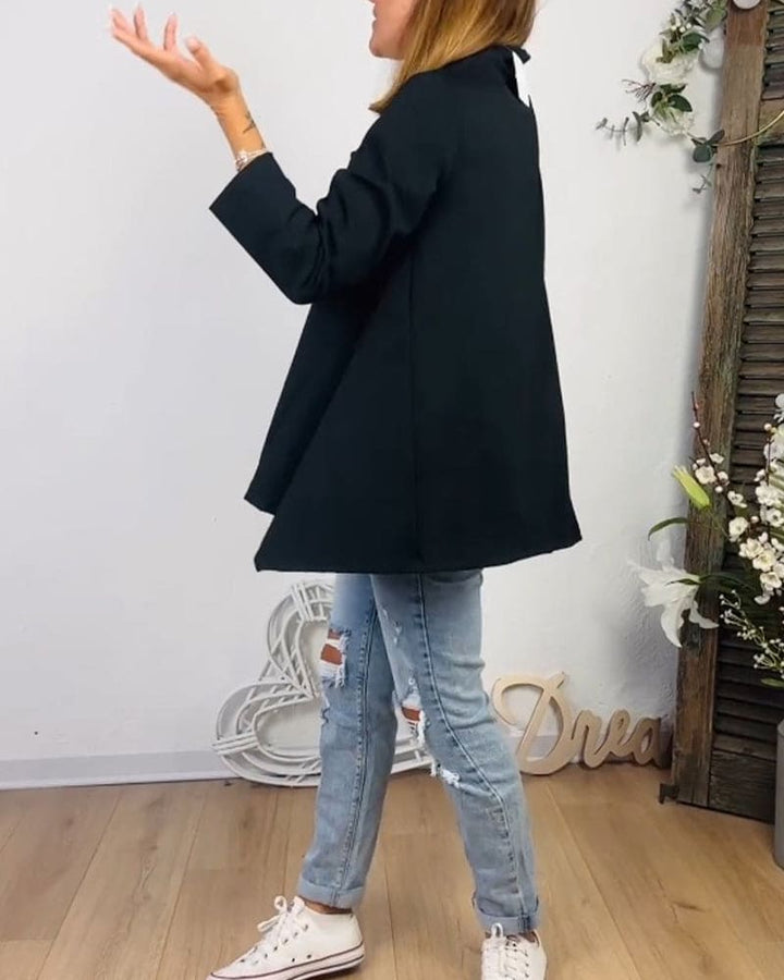 Levoire | Blouse Avec Encolure Arrondie Et Manches Longues