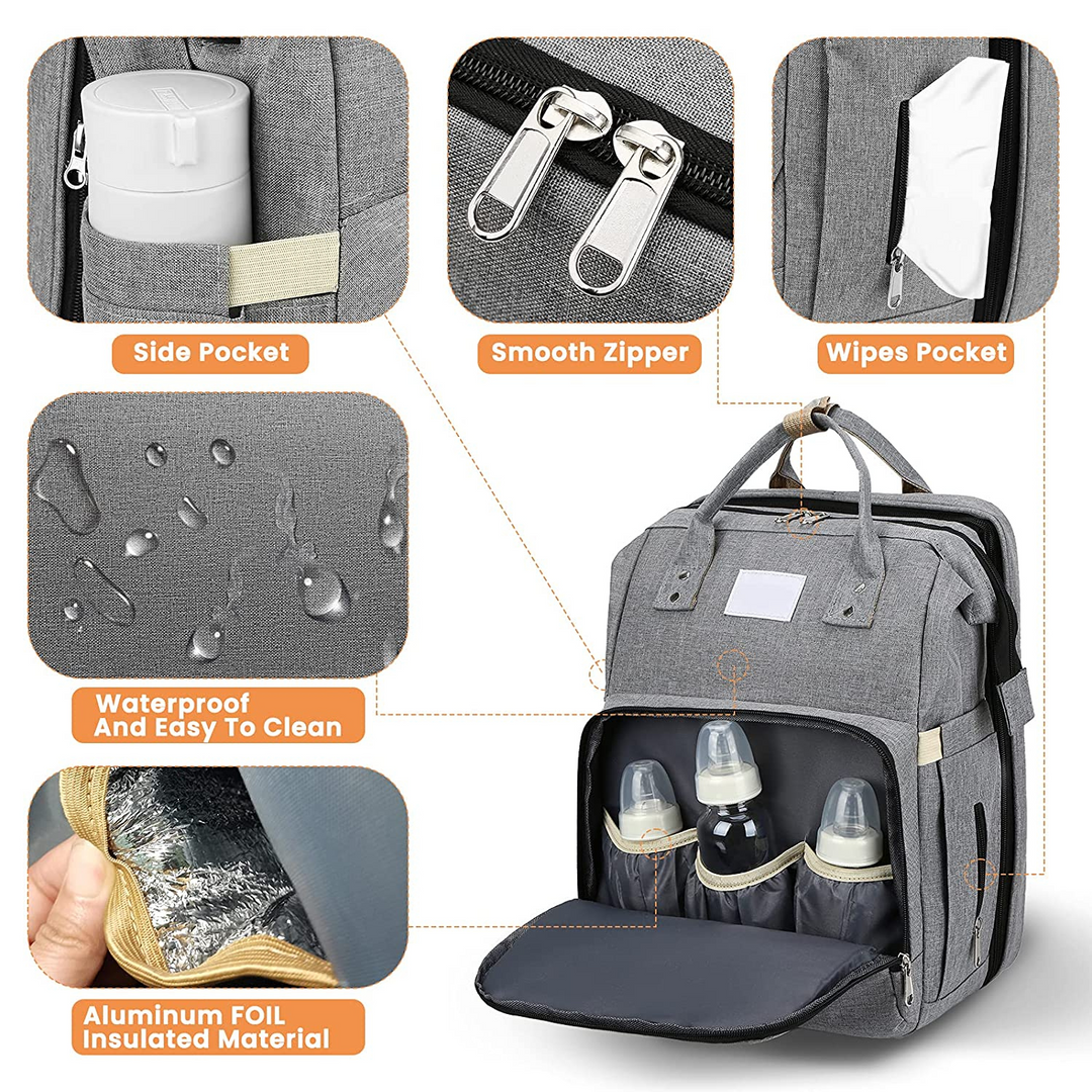 Levoire | Le tout-en-un sac à langer intelligent Sac pratique avec station à langer