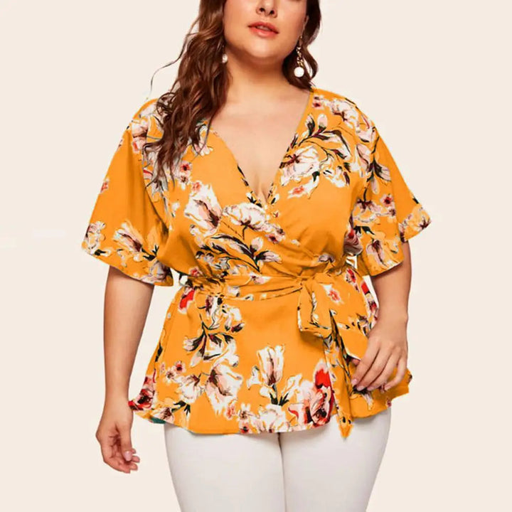 Levoire | Haut Floral À Bretelles Jaune