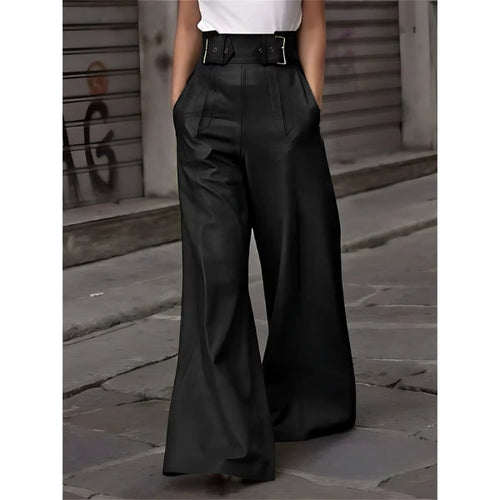 Levoire | Pantalon Large Taille Haute Élégant Pour Femmes