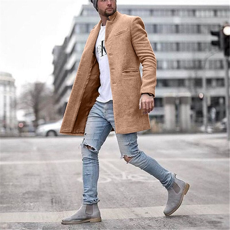 Levoire | Manteau Long Classique Kaki