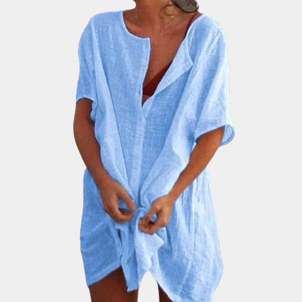 Levoire | Robe d'été pour femmes confortable et aérienne Bleu