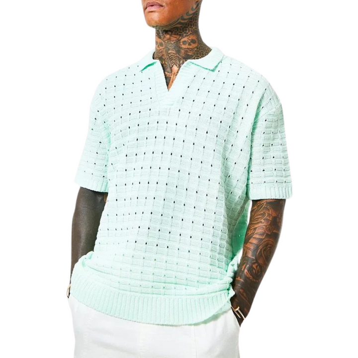 Levoire | Chemise Ademend Elegant Decontracte Hommes Bleu ciel