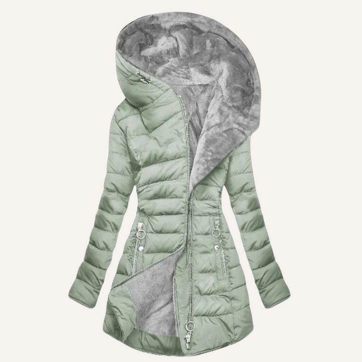 Levoire | V Manteau À Col En V Minzivihreä
