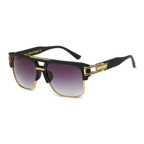 Levoire | Lunettes De Soleil À Monture Carrée Avec Verres Réfléchissants De Luxe