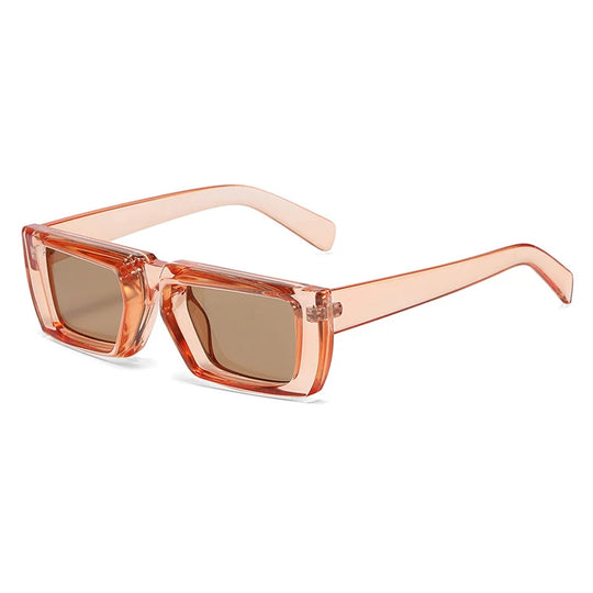 Levoire | Stylé Lunettes De Soleil À Monture Petite Et Uv Protectrices Lumière brune