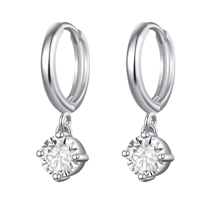 Levoire | Zirconium Tippu Boucles D'Oreilles Argent Raud