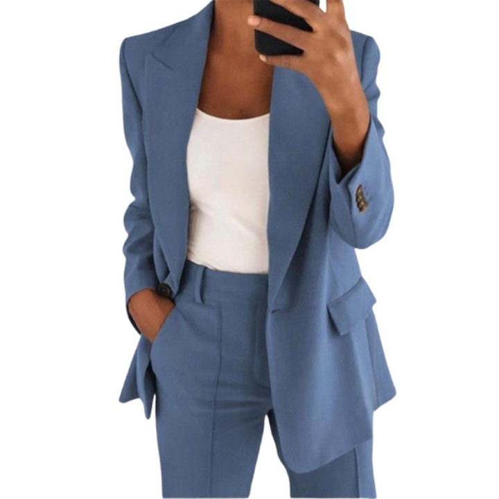 Levoire | Ensemble Deux Pièces décontractées Pour Femme - Bras long Bleu