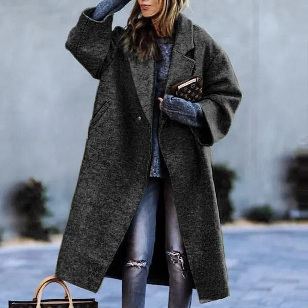 Levoire | Manteau Élégant Avec Motif Floral Noir