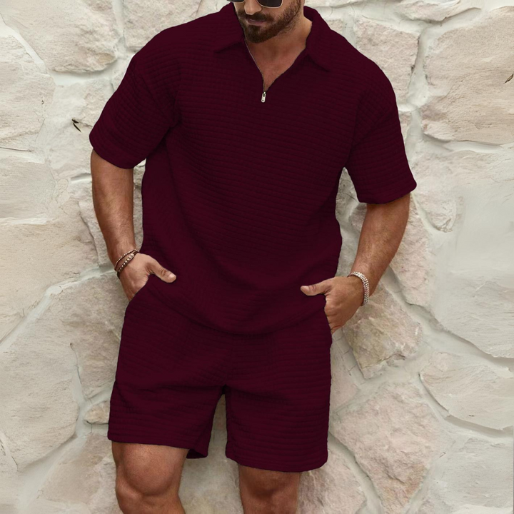 Levoire | Ensemble Pour Hommes En Coton Bourgogne