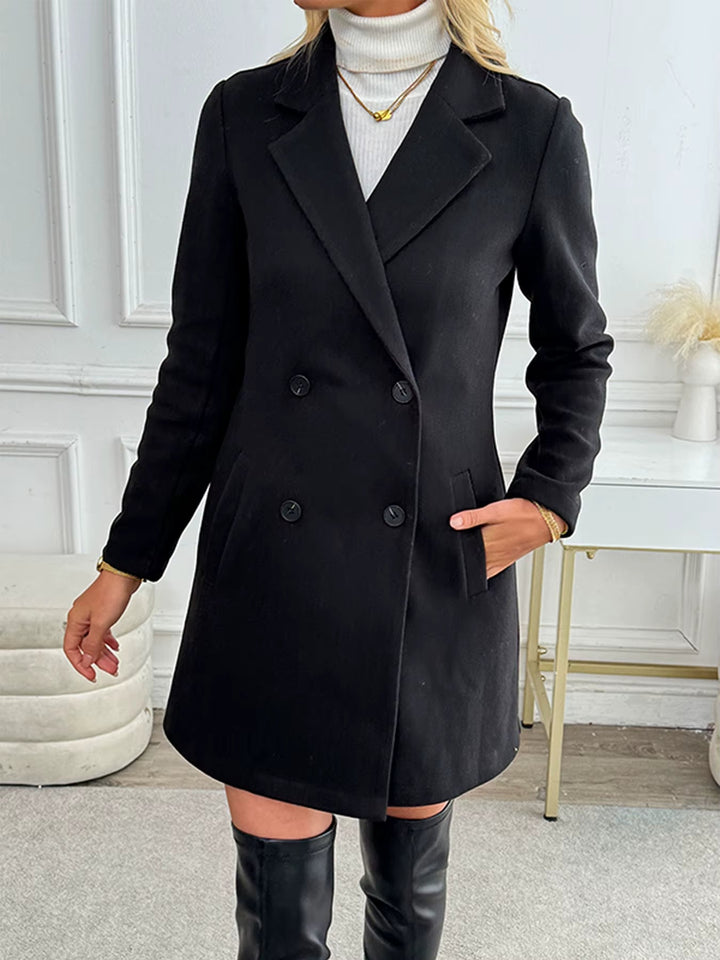 Levoire | Veste Bleue Élégante Avec Fermetures À Boutons Doubles