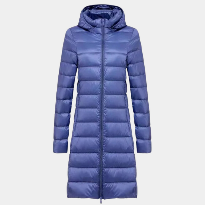 Levoire | Veste À Doudoune Longue Ultralégère Et Imperméable Bleu