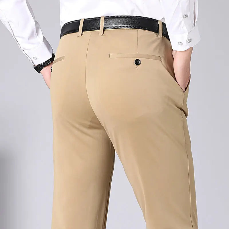 Levoire | Stretch Pantalon Hommes Sit Inconfortable Khaki