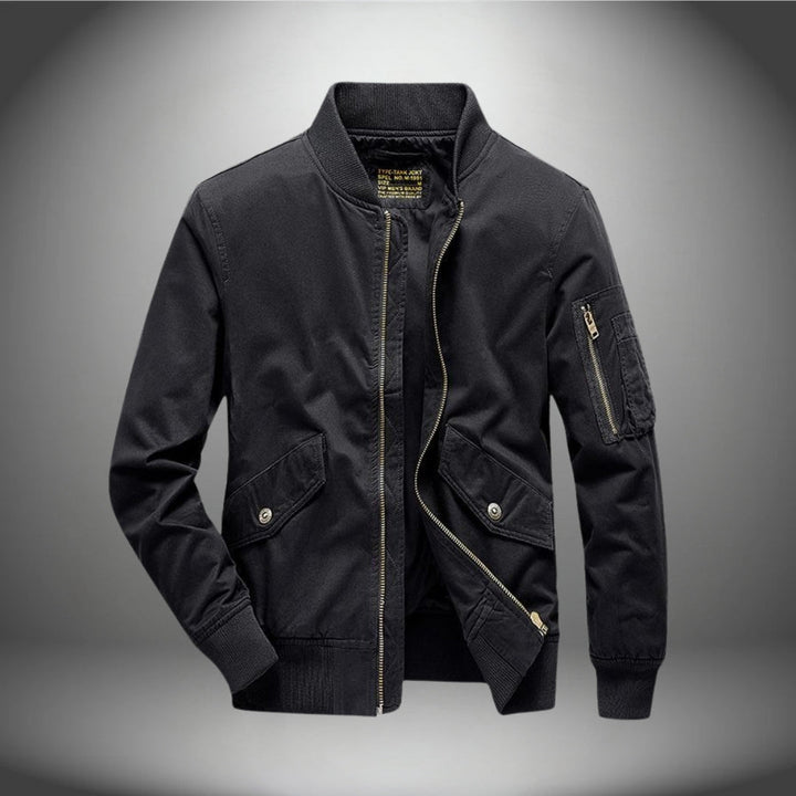 Levoire | Veste bomber élégante Noir de minuit