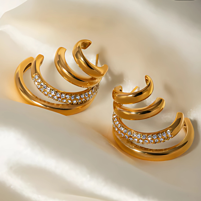 Levoire | Trois Boucles D'Oreilles En Zircon
