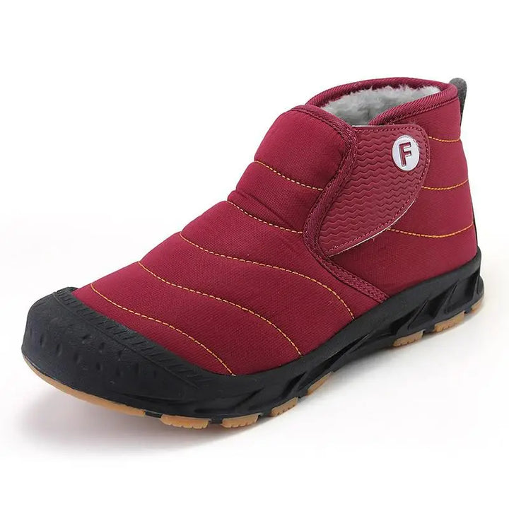 Levoire | Bottines Lisses Et Protectrices En Fausse Fourrure Rot